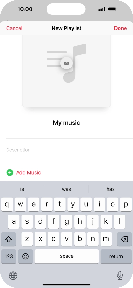 Press Add Music.