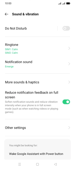 Press Ringtone.
