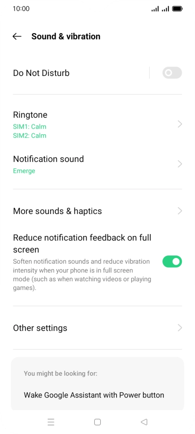 Press Ringtone.