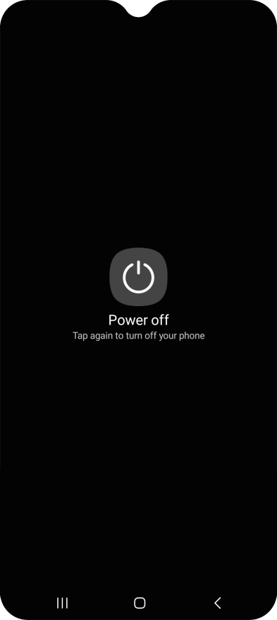 Press Power off. Press Power off.