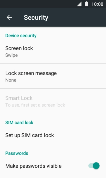 Press Screen lock. Press Screen lock.