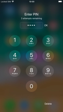 Key in your PIN and press OK.