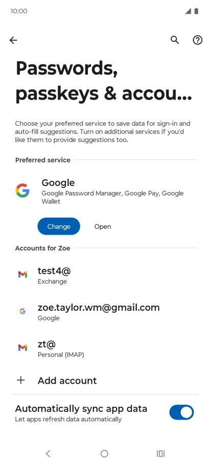 Press the Home key to return to the home screen.