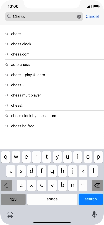 Press search.