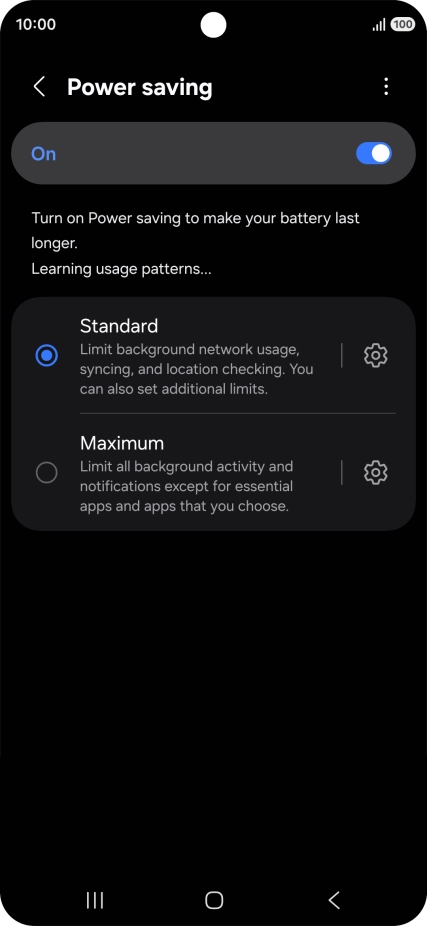 Press the indicators next to the required settings. Press the indicators next to the required settings.