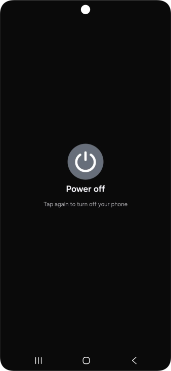 Press Power off. Press Power off.
