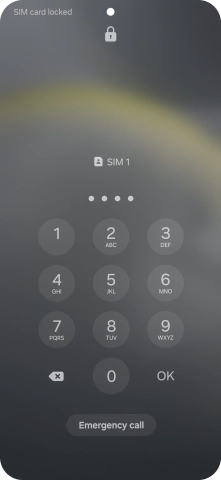 If you're asked to key in your PIN, do so and press OK.
