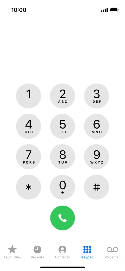 Press Keypad.