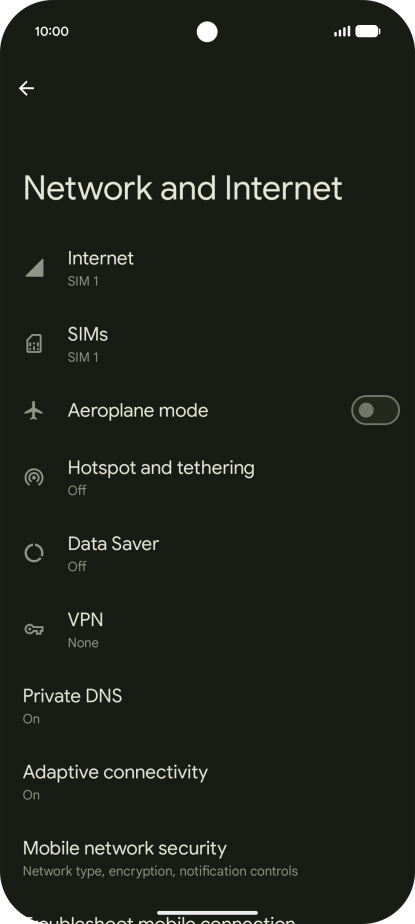 Press Internet.