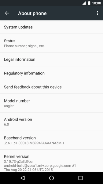 Press System updates. If a new software version is available, it's displayed. 
Follow the instructions on the screen to update the phone software.
