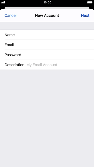 Press Description and key in the required name.