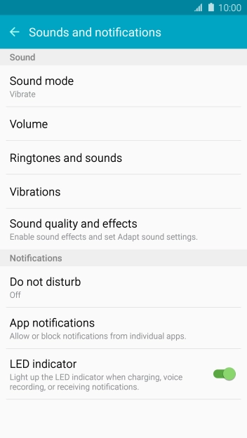 Press Ringtones and sounds. Press Ringtones and sounds.