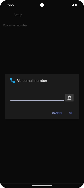 Key in +61414121121 and press OK. Key in +61414121121 and press OK.