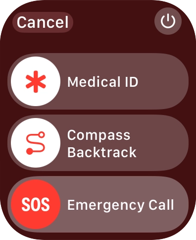 Press the power off icon.
