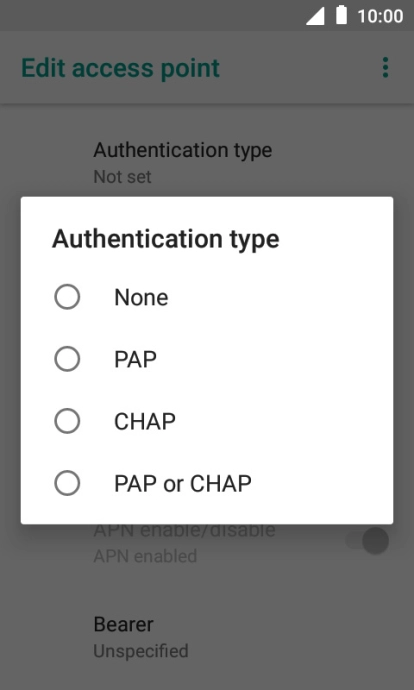 Press PAP.