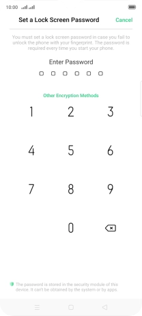 Press Other Encryption Methods. Press Other Encryption Methods.