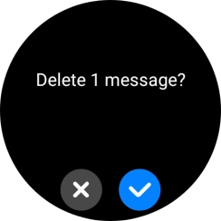 Press the confirm icon. Press the confirm icon.
