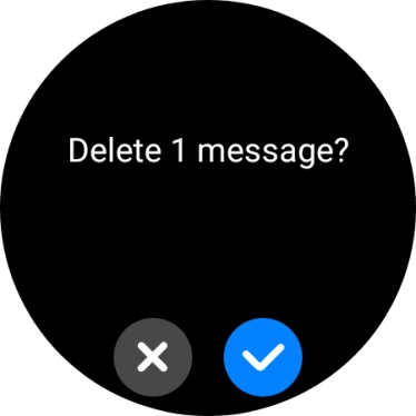 Press the confirm icon. Press the confirm icon.