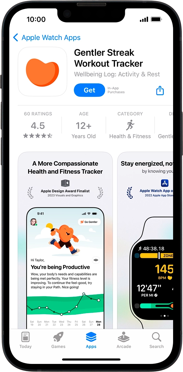 On your phone: Press Get and follow the instructions on the screen to install the app.
