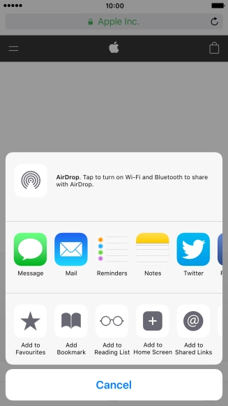 Press Add Bookmark.