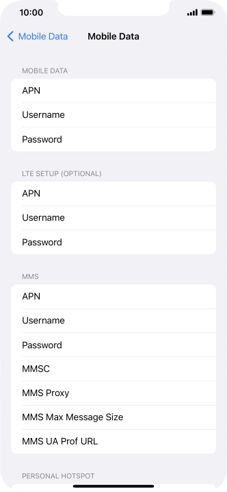 Press APN and key in mms.vodafone.net.