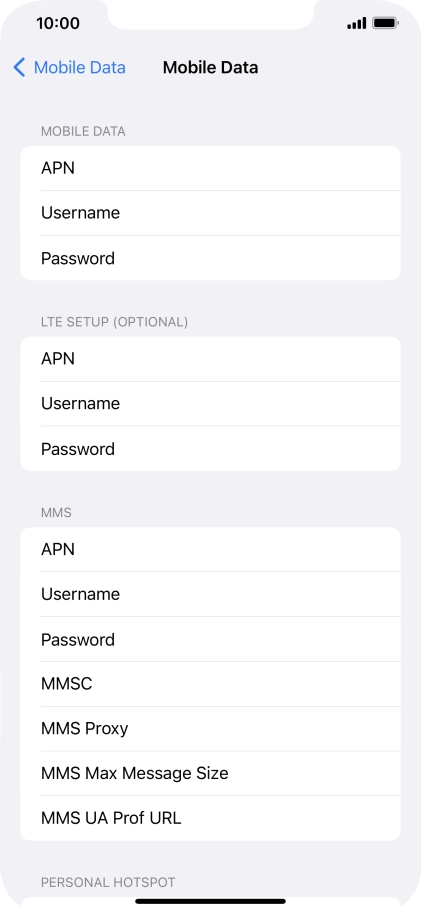 Press APN and key in mms.vodafone.net.