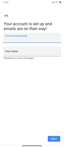 Press Your name and key in the required sender name. Press Your name and key in the required sender name.