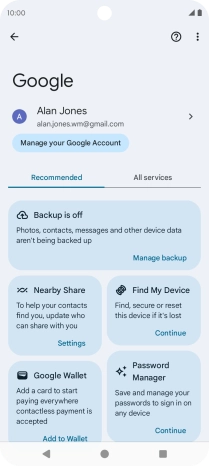 Press Find My Device. Press Find My Device.