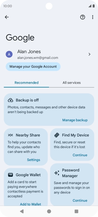 Press Find My Device. Press Find My Device.
