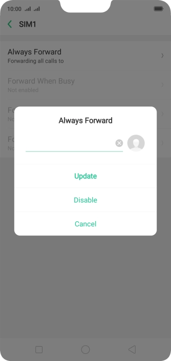 Press Disable.