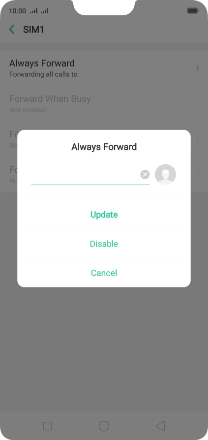 Press Disable.