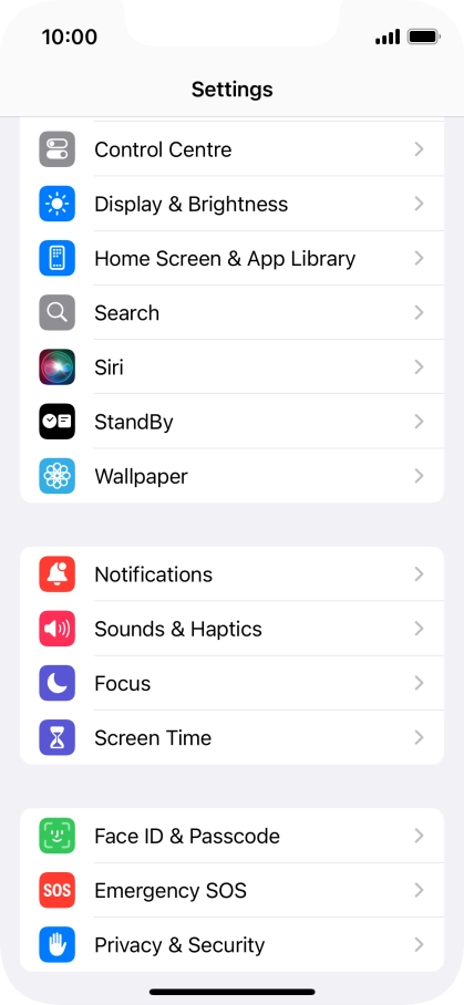 Press Display & Brightness.