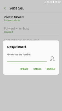 Press DISABLE.
