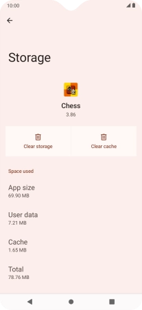 Press Clear cache.