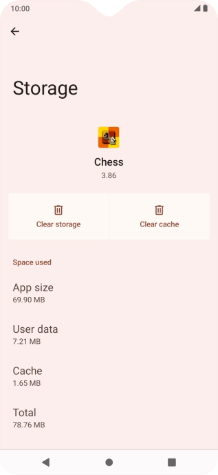 Press Clear cache.