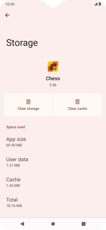 Press Clear cache.