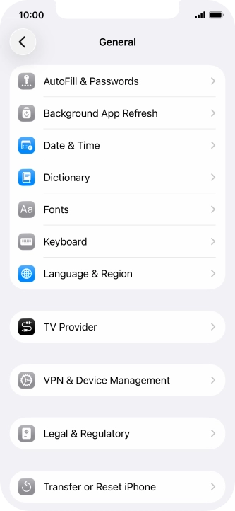 Press Transfer or Reset iPhone. Press Transfer or Reset iPhone.