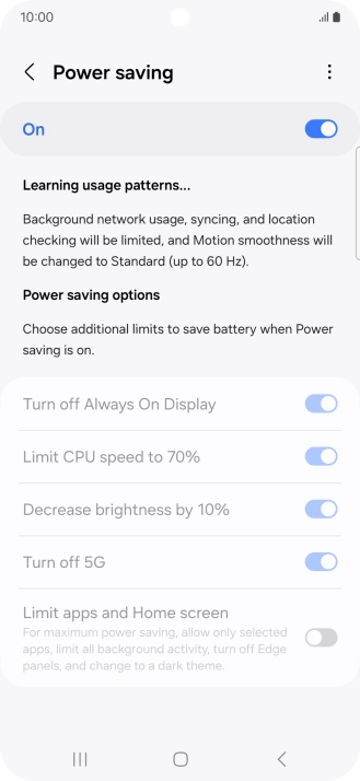 Press the Home key to return to the home screen.