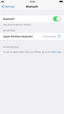 Press the Home key to return to the home screen.