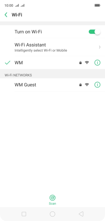 Press the Home key to return to the home screen.