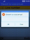 Key in +61414121121 and press the Left selection key.