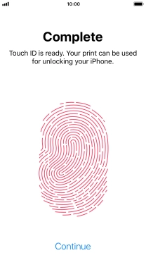 Press Continue. If you haven't previously selected a phone lock code, key in a code of your own choice twice. Press Continue. If you haven't previously selected a phone lock code, key in a code of your own choice twice.