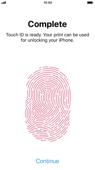 Press Continue. If you haven't previously selected a phone lock code, key in a code of your own choice twice. Press Continue. If you haven't previously selected a phone lock code, key in a code of your own choice twice.