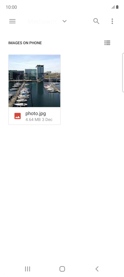 Press the required file. Press the required file.