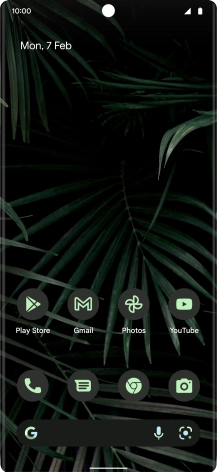 Slide two fingers downwards starting from the top of the screen.