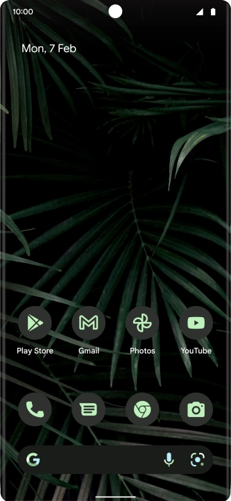 Slide two fingers downwards starting from the top of the screen.