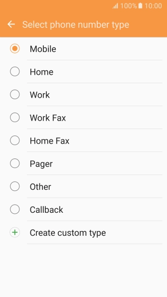 Press the required number type.