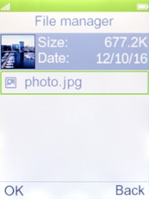 Select the required picture. Select the required picture.