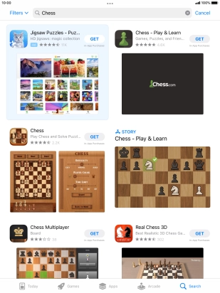 Press the required app.