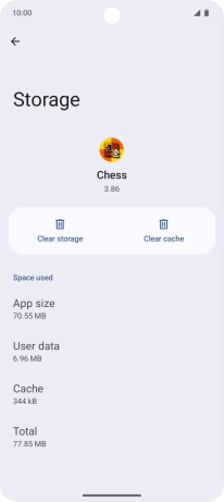 Press Clear cache.